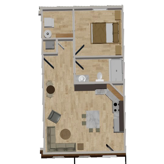 1 bedroom A.D.A. apartment for rend it Piqua, Ohio