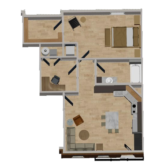 1 bedroom deluxe apartment for rend it Piqua, Ohio