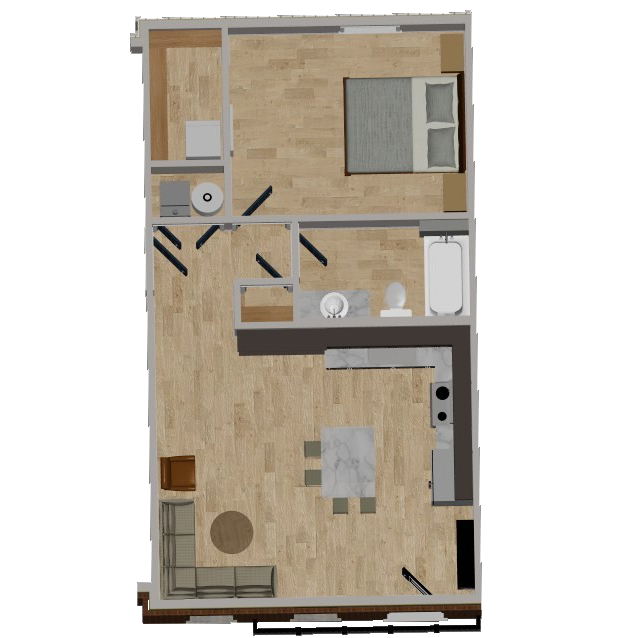 1 bedroom apartment for rend it Piqua, Ohio